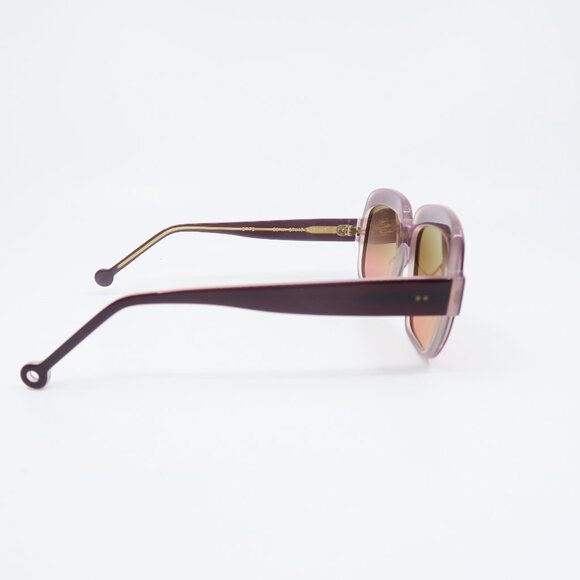 Nathalie Blanc SONIA Burgendy & Brown Lenses, Square, New, Women\'s Sunglasses. main image 4